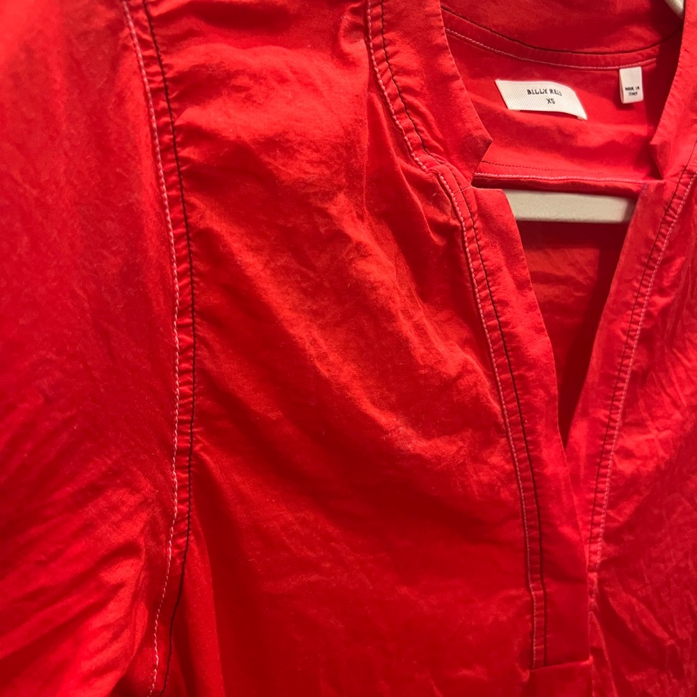 Billy Reid red long sleeve size XS - Picture 3 of 5